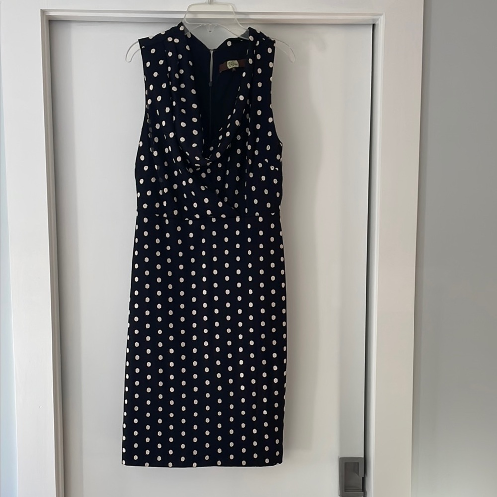 Eva Franco Anthropologie polka dot dress